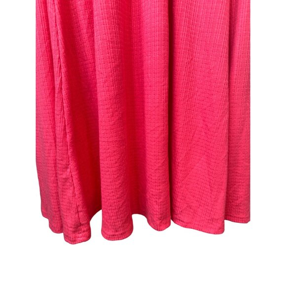 Torrid 3X NWT Rouge Red Dress Textured Knit Flutter Back Tie Dress - Picture 7 of 14